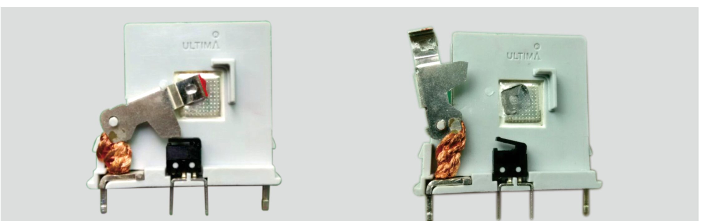 ULTIMA thermal disconnector in normal state and after tripping